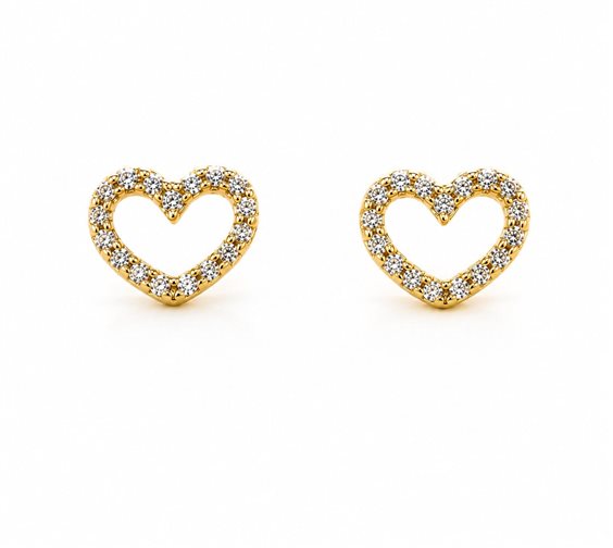 Orecchini Vidali Gioielli Donna in Oro giallo Zircone OROR-20-34 - OROR-20-34